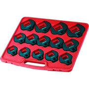 AuzGrip® 1/2'' Sq. Drive Impact Crowfoot Open-End Spanner Set, 14 Pcs.1