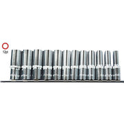 AuzGrip® 1/2" Square Drive 12Point Deep Socket Metric Set, 12 Pieces1