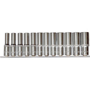 AuzGrip® 1/2" Square Drive 12Point Deep Socket SAE Set, 11 Pieces1