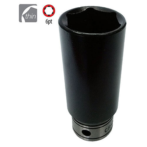 AuzGrip® 1/2'' Square Drive 17mm Thin wall Deep Impact /Hand Socket