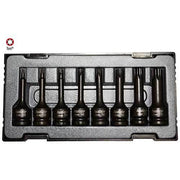 AuzGrip® 1/2'' Square Drive Impact Torx Bit Socket Set 78mm, 8 Pieces1