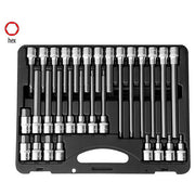 AuzGrip® 1/2" Square Drive In-Hex Bit Socket Set, 30 Pieces1