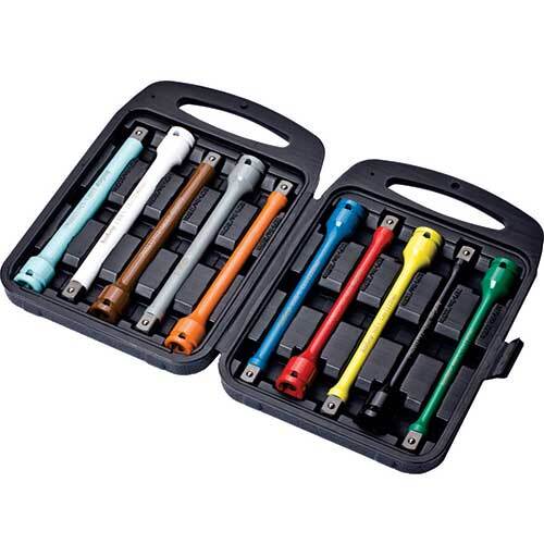 AuzGrip® 1/2" Square Drive Torsion Extension Bar Set, 10 Pieces1