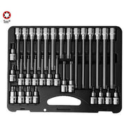 AuzGrip® 1/2" Square Drive Torx Bit Socket Set, 32 Pieces1