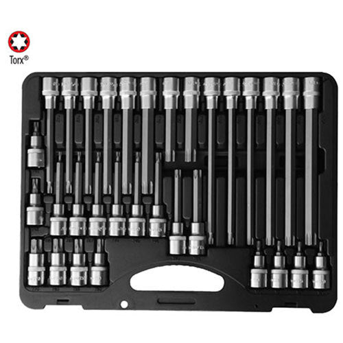 AuzGrip® 1/2" Square Drive Torx Bit Socket Set, 32 Pieces1