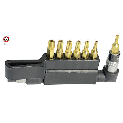 AuzGrip® 1/4" Shank Tamperproof Torx Bit Set, 8 Pieces1