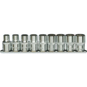 AuzGrip® 1/4" Square Drive 12 Point Socket SAE Set, 9 Pieces1