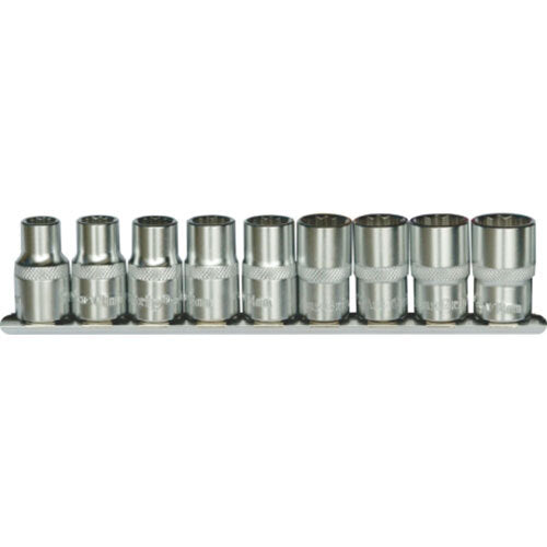 AuzGrip® 1/4" Square Drive 12 Point Socket SAE Set, 9 Pieces1