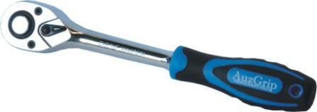 AuzGrip® 1/4'' Square Drive 146mm Reversible Ratchet Handle 72 Teeth1