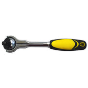 AuzGrip® 1/4" Square Drive 150mm Swivel Head Ratchet Handle 72 Teeth1