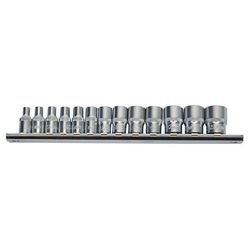 AuzGrip® 1/4" Square Drive 6 Point Socket Metric Set, 13 Pieces1