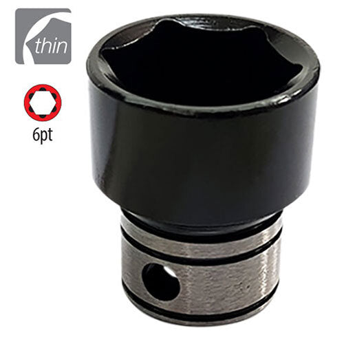 AuzGrip® 1/4'' Square Drive 6mm Thin Wall Impact /Hand Socket