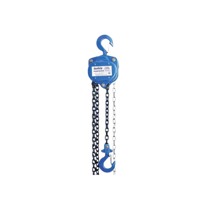 AuzGrip 1Tonne (1,000kg) Capacity 3m Long Industrial Chain Block