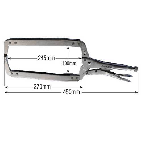 AuzGrip® 230 x 450mm Locking C - Clamp