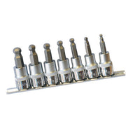 AuzGrip® 3/8" Sq. Dr. 48mm Ball Point Hex Bit Socket Metric Set, 7 Pcs1
