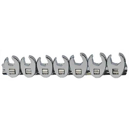 AuzGrip® 3/8'' Sq. Dr. Flare Nut Crowfoot Wrench Imperial Set, 7 Pcs1