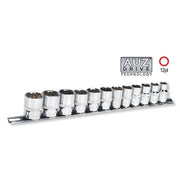 AuzGrip® 3/8" Square Drive 12 Point Socket Metric Set, 12 Pieces1