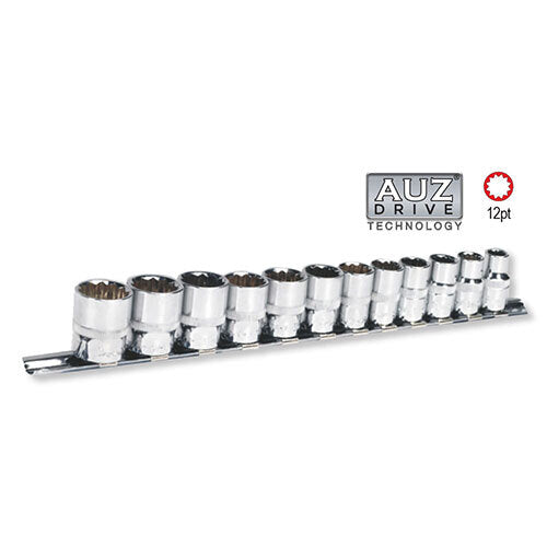 AuzGrip® 3/8" Square Drive 12 Point Socket Metric Set, 12 Pieces1
