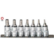 AuzGrip® 3/8" Square Drive 50mm Ribe Socket Bit Set, 7 Pieces1