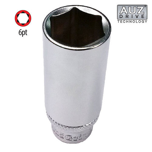 AuzGrip® 3/8" Square Drive 6 Point Deep Socket 11/16"