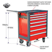 AuzGrip® 7 Deluxe Drawer Roller Cabinet 1