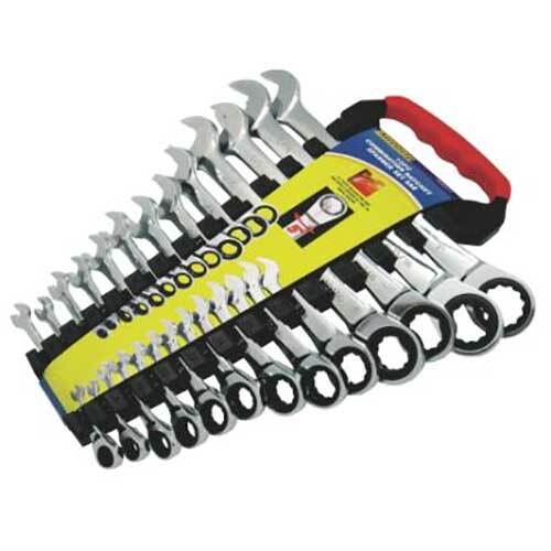 AuzGrip® Combination Ratchet Spanner Imperial Set, 13 Pieces1