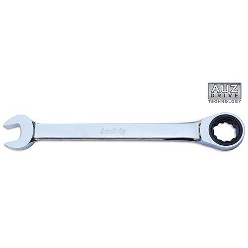AuzGrip® Combination Ring & Open End Ratchet Spanner 19mm