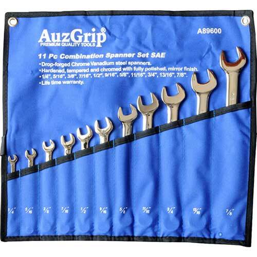 AuzGrip® Combination Spanner Imperial Set, 11 Pieces1