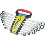 AuzGrip® Double Ring Flexible Ratchet Spanner Metric Set, 7 Pieces1