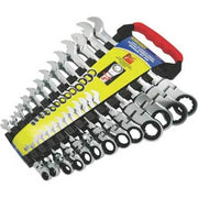 AuzGrip® Flexible Ratchet Spanner Imperial Set, 13 Pieces1