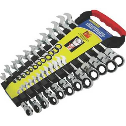 AuzGrip® Flexible Ratchet Spanner Metric Set, 12 Pieces1