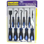 AuzGrip® Heavy Duty Miniature Pick, Hook and Scraper Set, 9 Pieces1