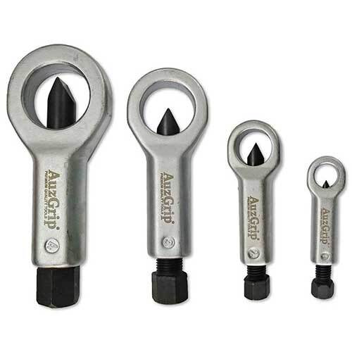 AuzGrip® Nut Splitter Set Chrome Moly, 4 Pieces1