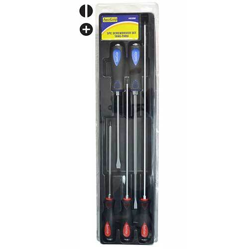 AuzGrip® Tang-Thru Screwdriver Set, 5 Pieces1