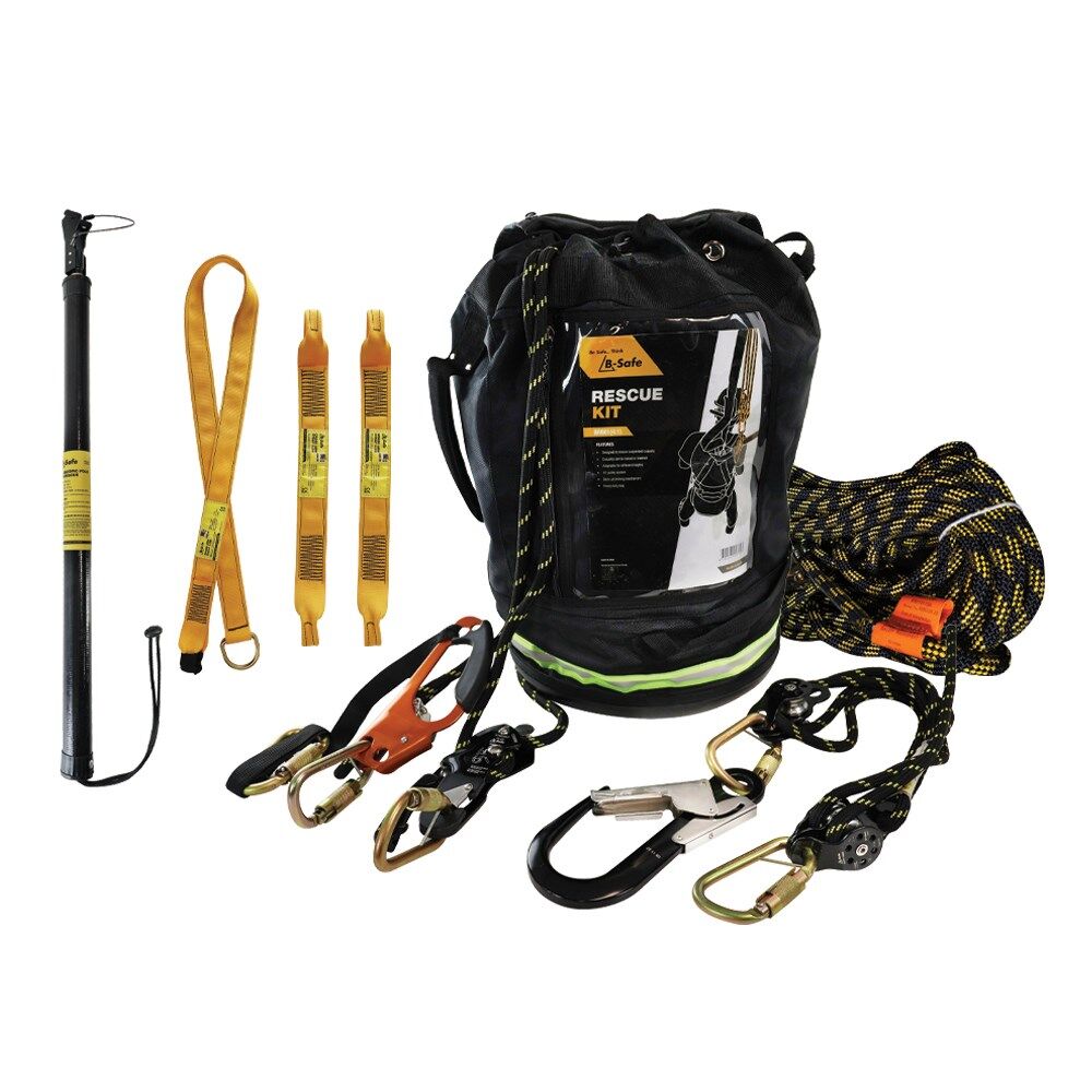 B-Safe Rescue Kit 12.5m x 4:1 Comes with Clamp & Descender - BR661(4:1)1
