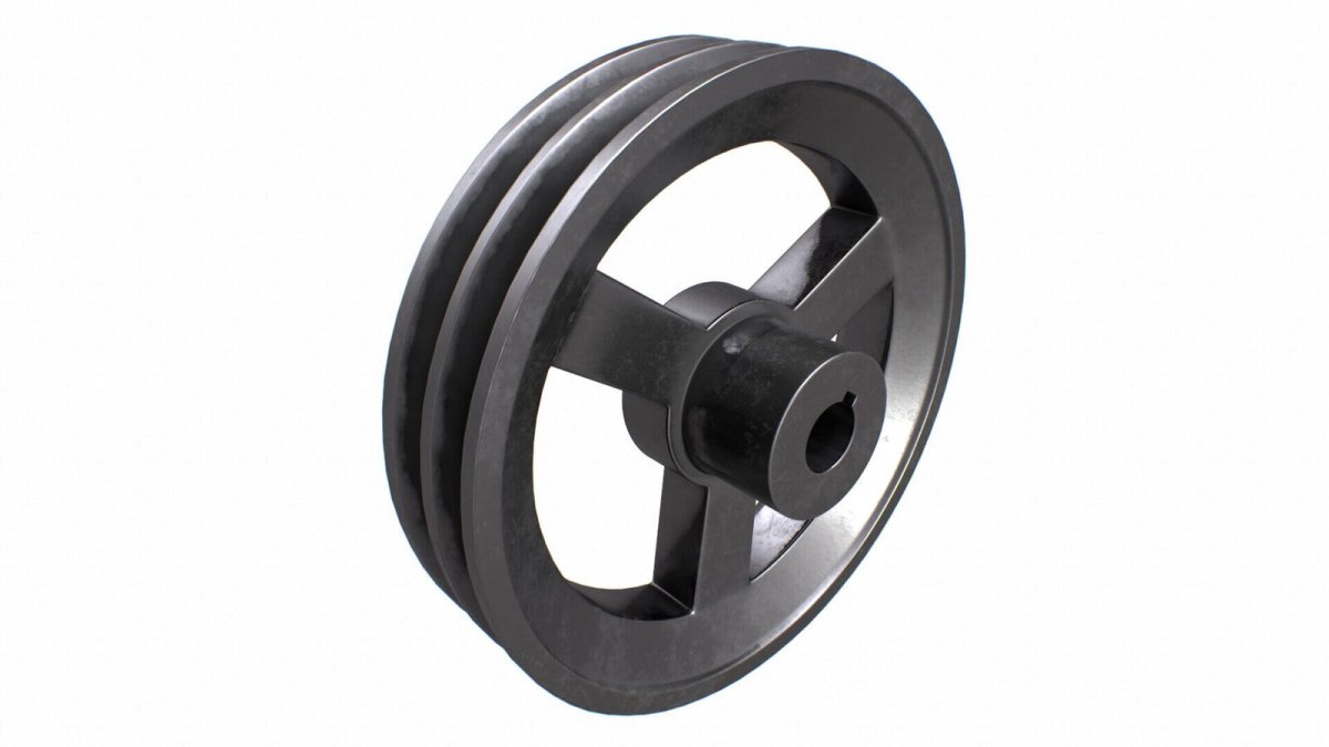 B Section Pilot Bore V Pulley Aluminium (1 to 2 Grooves) - AIMS Industrial Supplies
