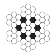 Beaver 7 x 7  Wire Rope Galvanised Swaged Thimble Eye on Inside of Reel1