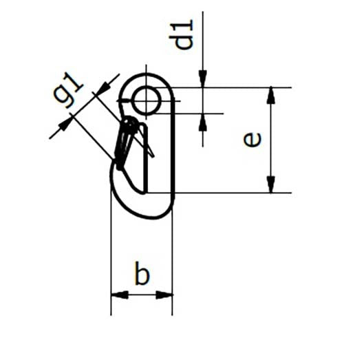 Beaver Galvanised Winch Hook 1.5T2
