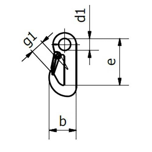 Beaver Galvanised Winch Hook 1.5T - AIMS Industrial Supplies
