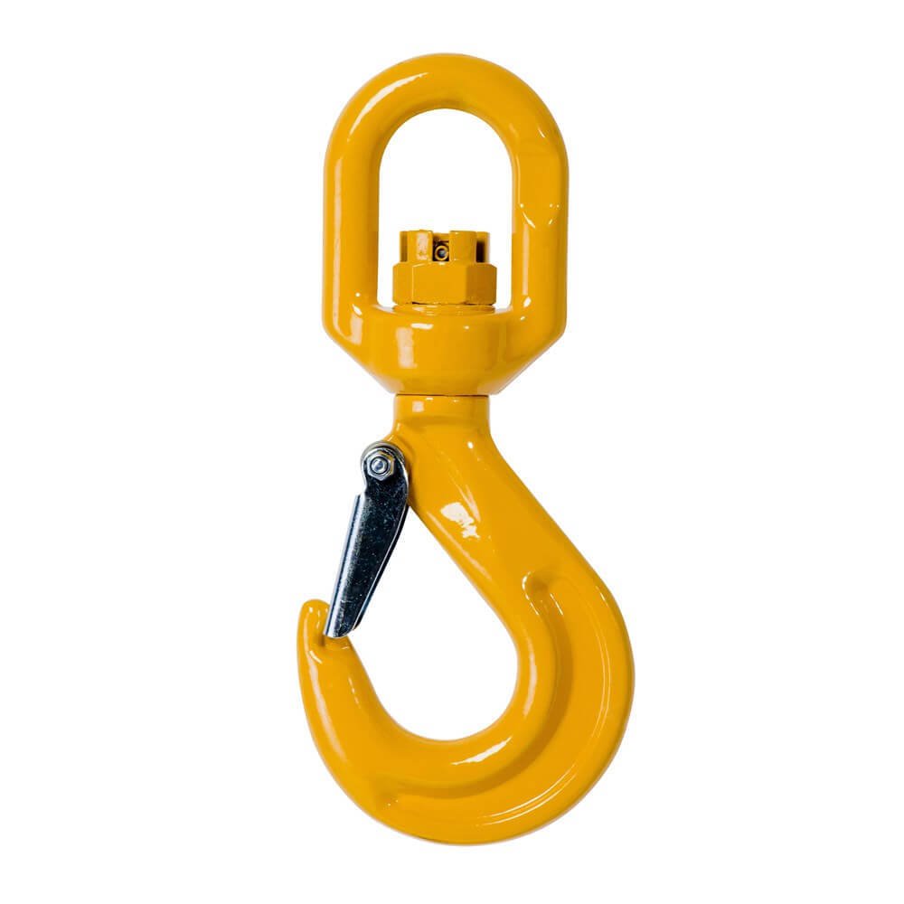 Beaver Grade 80 Eye Swivel Hook w/ Safety Latch (2 Tonne to 8 Tonne) - AIMS Industrial Supplies