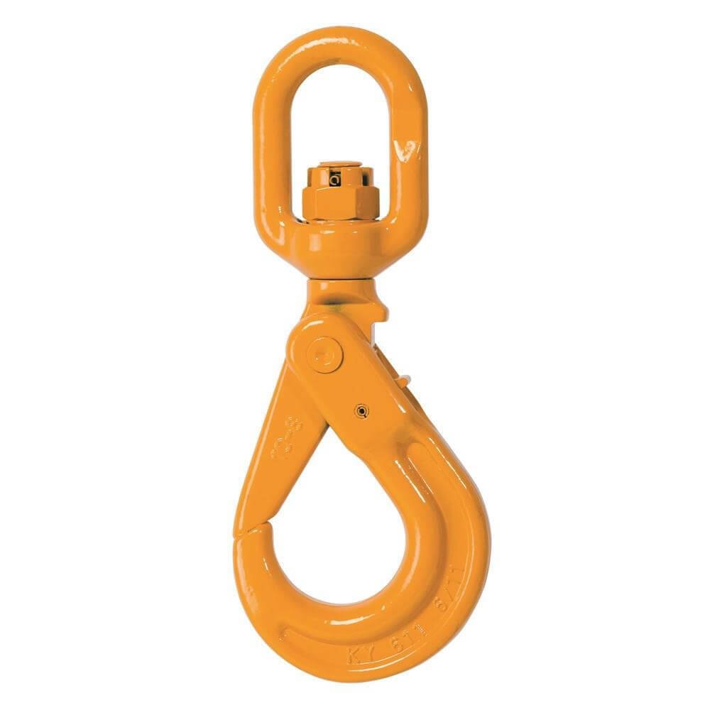 Beaver Grade 80 Eye Swivel Self Locking Safety Hook (2 to 12.5 Tonne) - AIMS Industrial Supplies