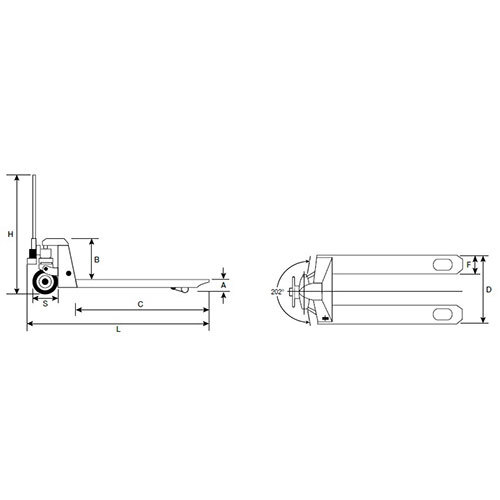Beaver Hand Pallet Trucks w/ Polyurethane Wheel - 2500kg 2.5Tonne MRC2