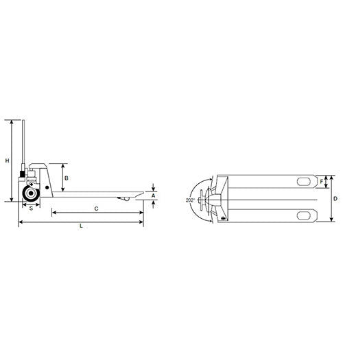 Beaver Hand Pallet Trucks w/ Polyurethane Wheel - 2500kg 2.5Tonne MRC - AIMS Industrial Supplies