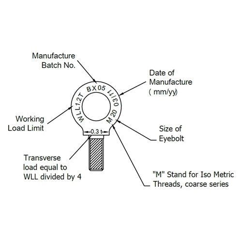 Beaver Lifting Metric Shoulder Eye Bolt - AIMS Industrial Supplies