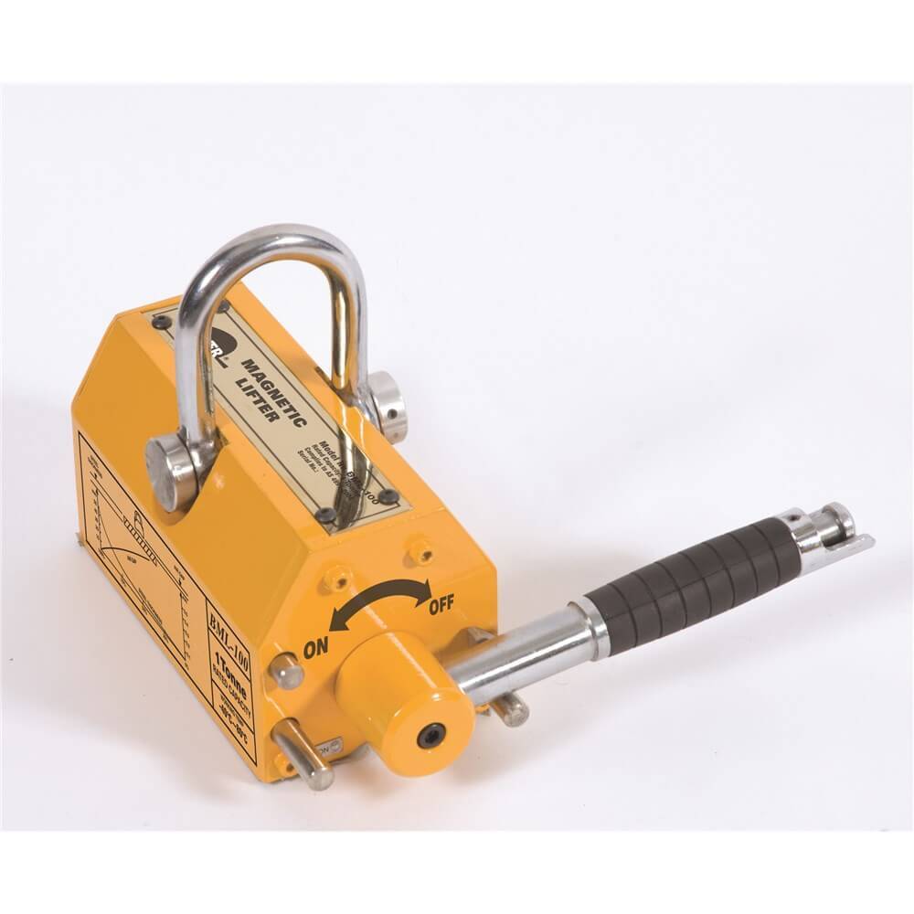 Beaver Permanent Magnetic Lifter - 1000kg (Flat), 300kg (Cylinder) WLL
