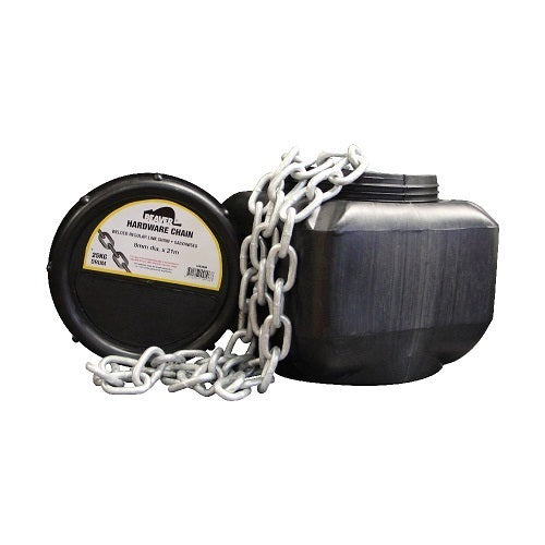 Beaver Proof Coil Chain Regular Link (25kg) - 3mm x 147m Length - 1 Pail