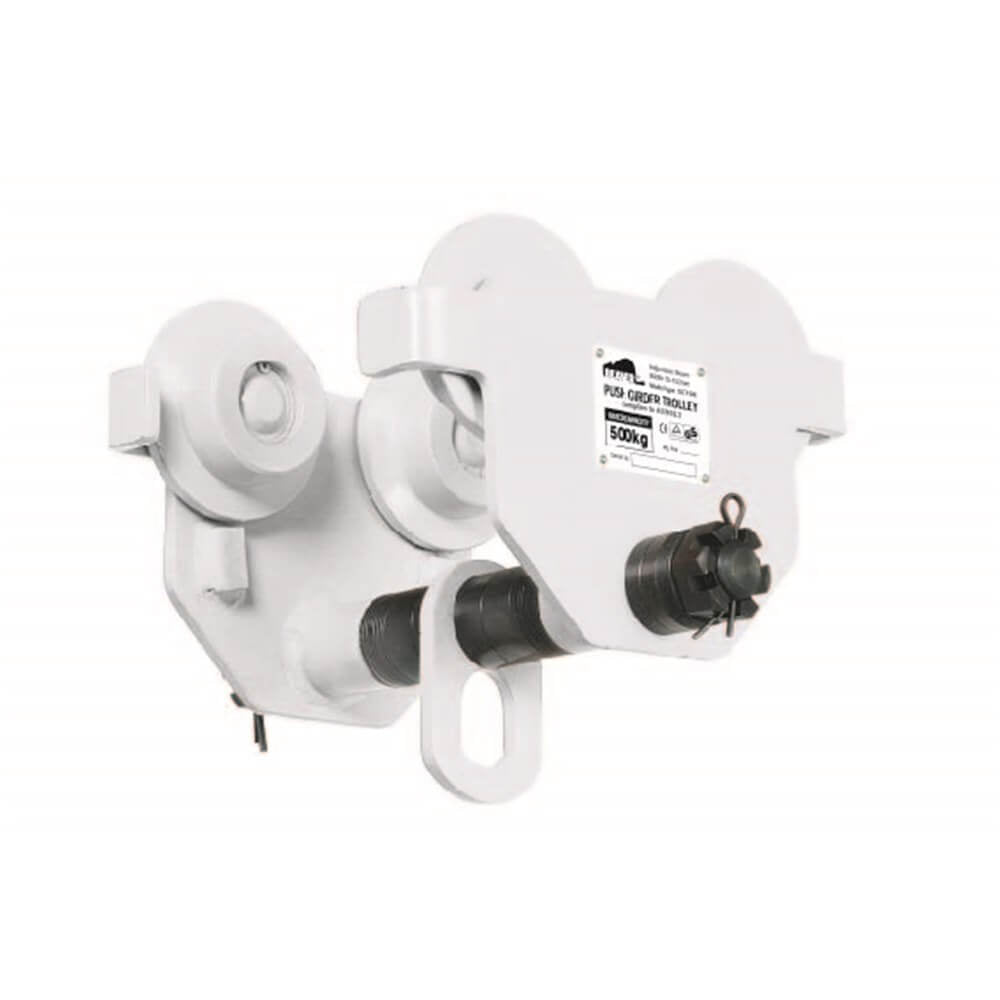 Beaver Push Girder Trolley - 500kg MRC, 50-152mm (White)