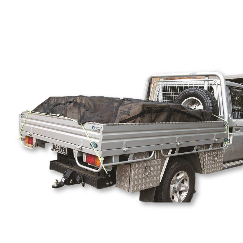 Beaver Safety Cargo Net w/ Ties & Cam Buckle-2.80m x 3.44m x 1000kgWLL