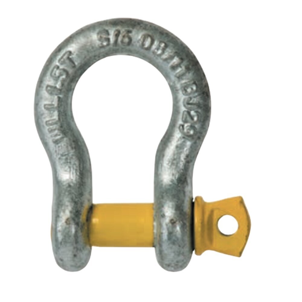 Beaver Screw Pin Anchor Bow Shackle - 29mm x 32mm x 9500kg (9.5T) WLL