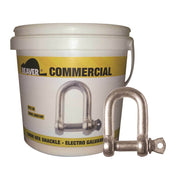 Beaver Screw Pin Dee Shackle ElectroGalvanised - Bulk (5mm to 25mm) - AIMS Industrial Supplies